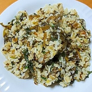 シソと辛子高菜チャーハン